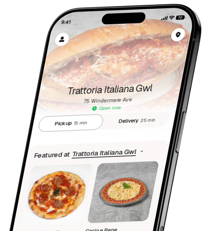 Trattoria Italiana Gwl app preview
