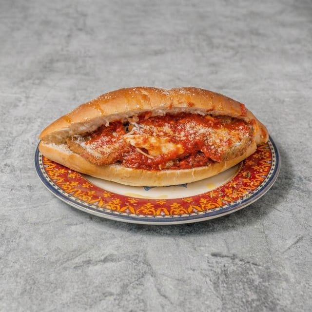 Fried Eggplant with Fresh Mozzarella & Pomodoro Sauce.