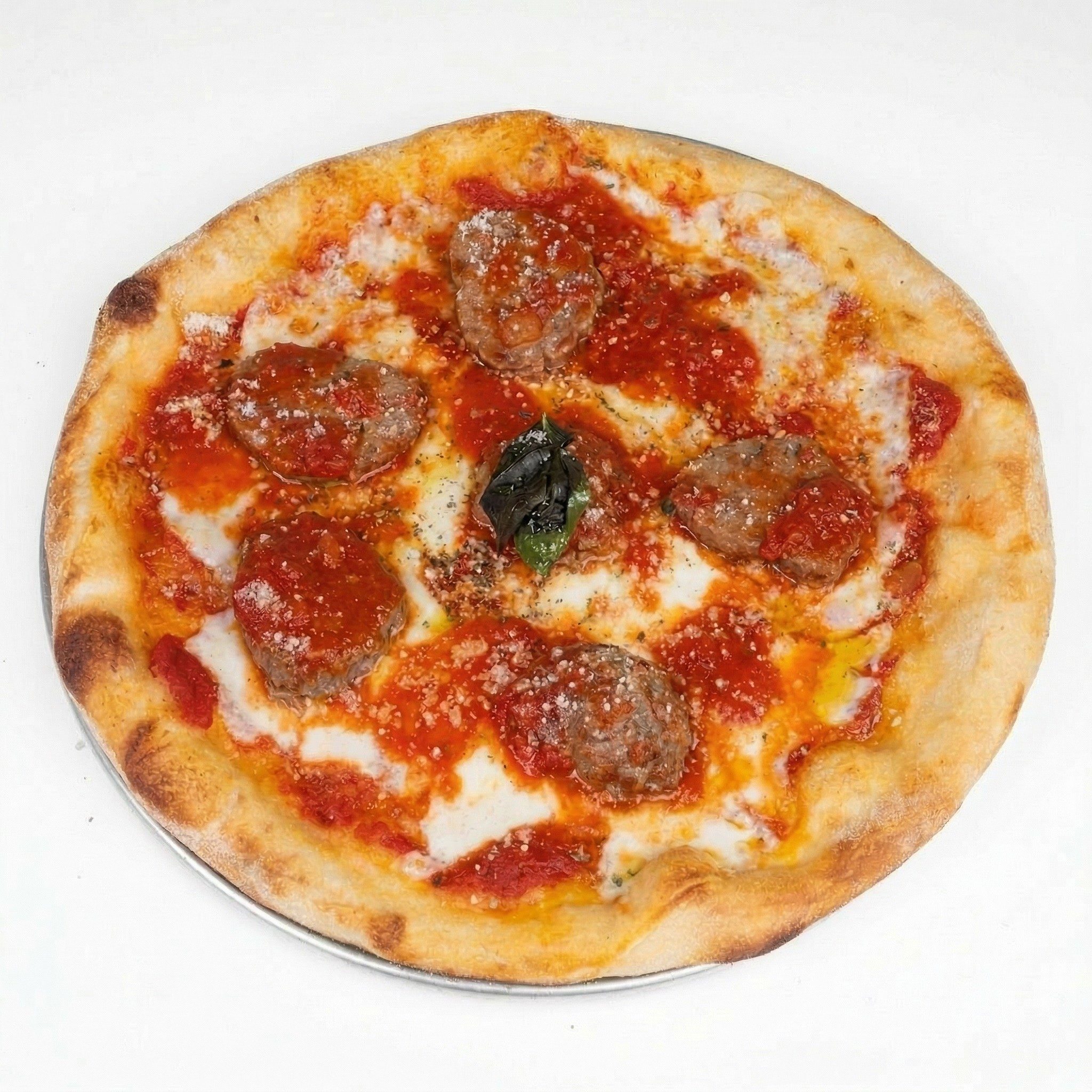 Fried Eggplant Pizzette.