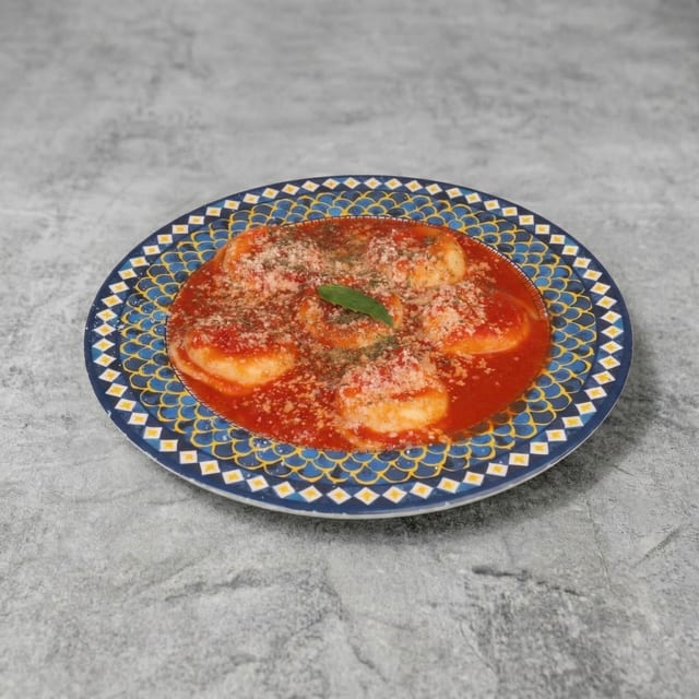 Cheese Ravioli with Pomodoro Sauce.