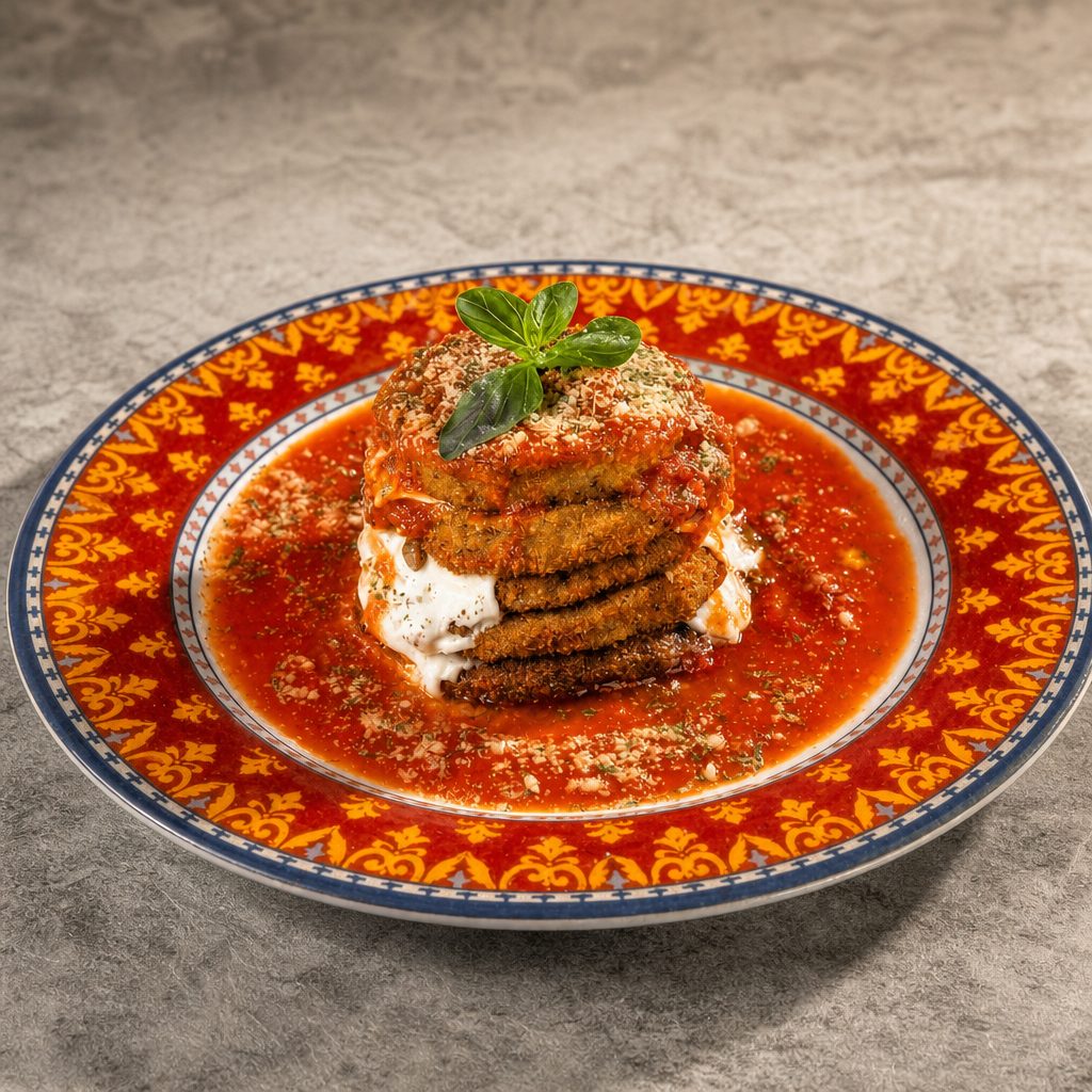 Eggplant Caprese.